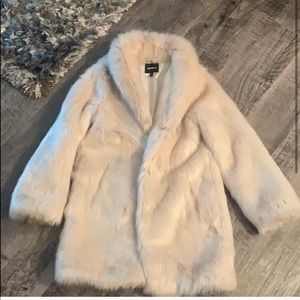 Express faux fur jacket size Small. Like new.